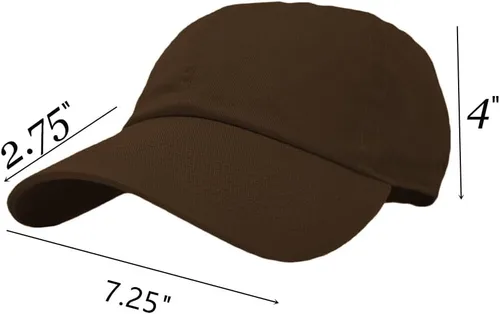 Vista 2 de Gorra de béisbol de 100% algodón, clásica, lisa, de perfil bajo, con hebilla ajustable