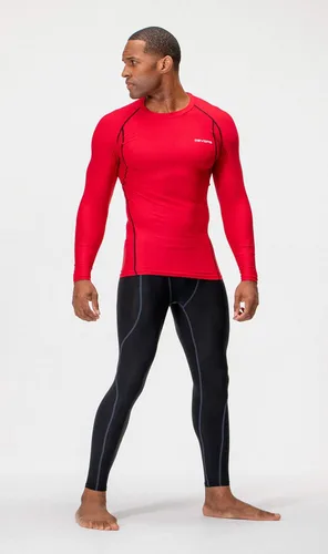 Vista 4 de DEVOPS 3 Pack Men's Athletic Long Sleeve Compression Shirts