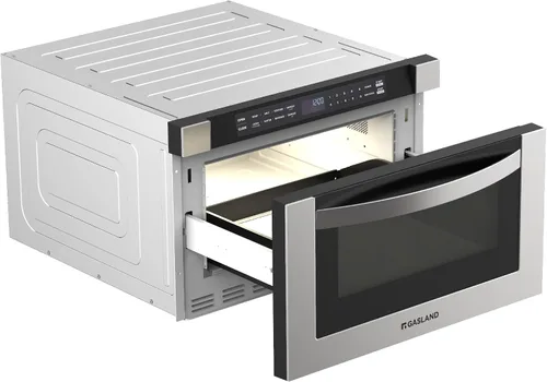 Vista 2 de GASLAND Cajón de microondas de 1.2 pies cúbicos de 24 pulgadas, microondas de cajón integrado de 1000W, microondas debajo del mostrador, microondas