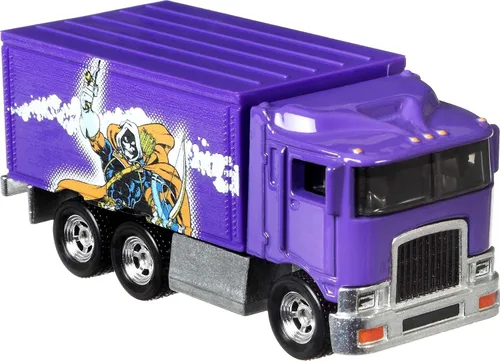 Vista 3 de Hot Wheels Pop Culture Hi-Way Hauler - Vehículo a escala 1:64 para niños de 3 años en adelante y coleccionistas de autos de juguete clásicos