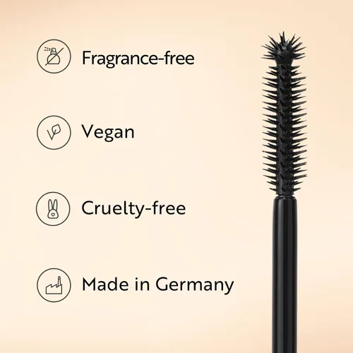 Vista 4 de M. Asam Magic Finish - Máscara híbrida 5 en 1, color negro profundo Mascara for volume, lengthening, definition, care & optimal shape, eye make-up