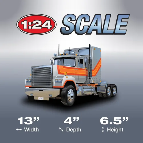 Vista 4 de AMT American Superliner Semi Tractor 1:24 Kit de modelo a escala
