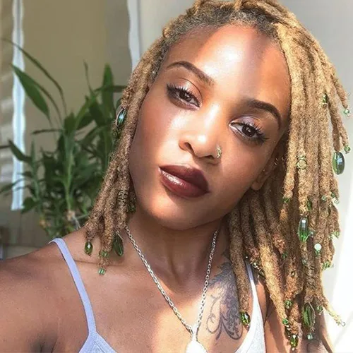 Vista 14 de Loc - Extensiones de cabello humano de 0.2cm de ancho, 4 pulgadas, 10 hebras de color negro natural, completamente hechas a mano, permanentes, se