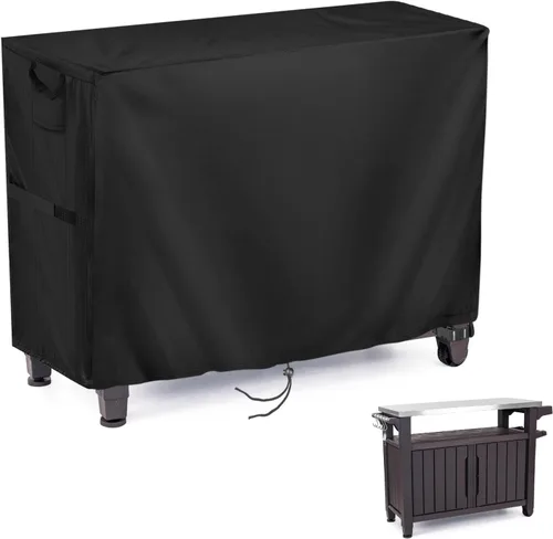Vista 8 de Ooni - Funda para carrito de exterior para mesa modular grande, impermeable, para parrilla de cocina, cubierta de soporte para horno de pizza
