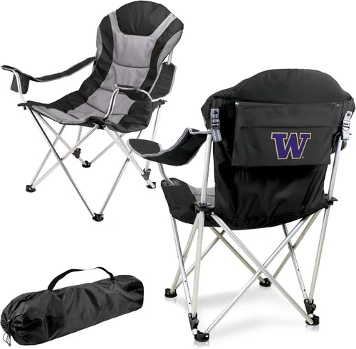 Vista 48 de Picnic TIME NCAA Arkansas Razorbacks Reclining Camp Chair - Beach Chair for Adults - Sports Chair with Carry Bag