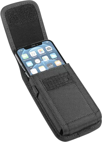Vista 4 de Fundas pequeñas para teléfono celular, bolsa vertical de nailon para hombre compatible con Apple iPhone 17 16 15 14 13 12 11 Pro XR XS X/Samsung