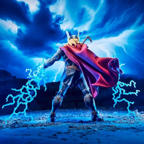 Vista 8 de Marvel Legends Maximum Series Thor, Figura de acción coleccionable de Thor