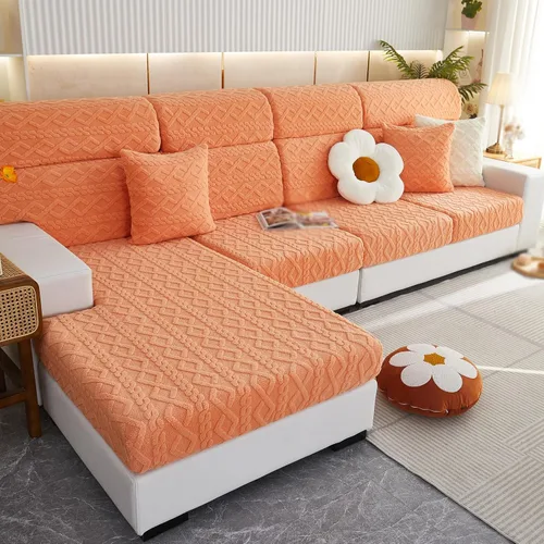 Vista 14 de Funda de almohada universal para sofá, 18 x 18 pulgadas, fundas de almohada resistentes al desgaste, funda de almohada elástica gruesa para sofá