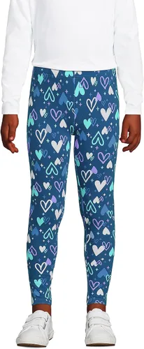 Vista 2 de Lands' End Leggings novedosos de algodón resistente para niñas