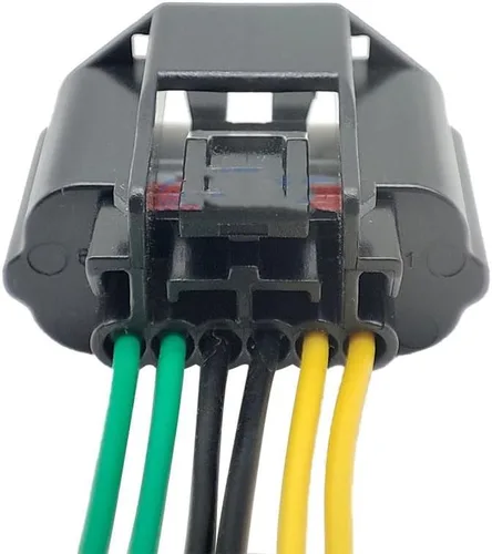 Vista 3 de Kit de 6 pines de 1/5/10, compatible con conector MAF de flujo de aire, arnés trasero 350Z 370Z G35 0090-595 (5 piezas)