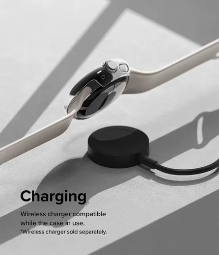 Vista 7 de Ringke Delgado [material antiamarillento/paquete de 2] compatible con la funda de Google Pixel Watch, funda resistente y transparente sólida +