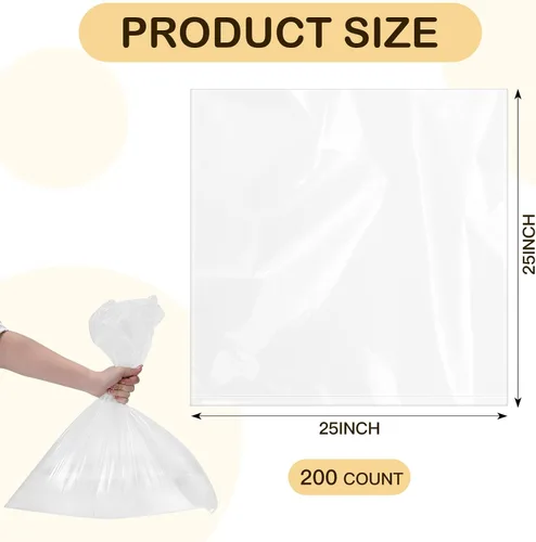 Vista 2 de 200 bolsas trituradoras a granel, uso para trituradoras pequeñas, medianas y grandes, calidad, fuertes, transparentes, se adapta a la mayoría