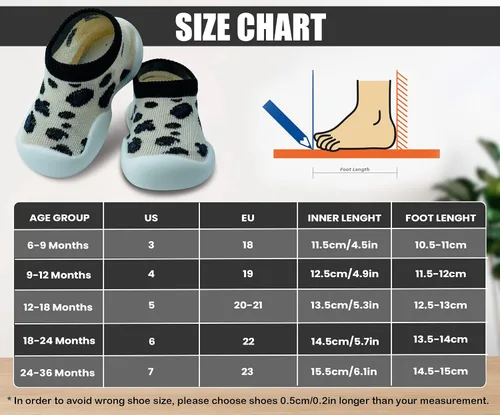 Vista 7 de Zapatos de bebé para niños y niñas, zapatos de primera caminata, antideslizantes, suela suave, zapatos de calcetín para bebés