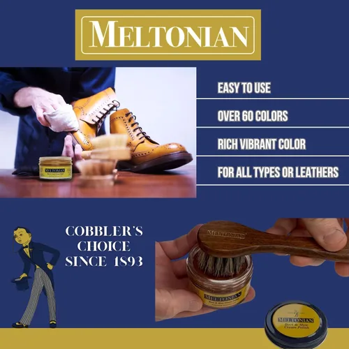 Vista 8 de Meltonian Betún en Crema para Zapatos, Betún para Botas, Betún para Zapatos de Cuero a Base de Aceite con Cera de Abejas, Restaura y Protege, Más