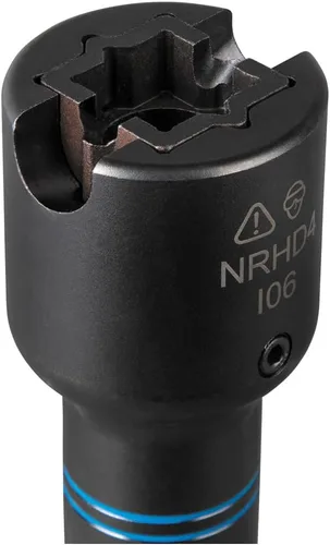 Vista 8 de Klein Tools NRHD4, juego de enchufes de impacto, llave de enchufe SAE 6-en-1, enchufes de 4 puntas: enchufes de 3/4, 13/16, 1, 1-1/8 pulgadas