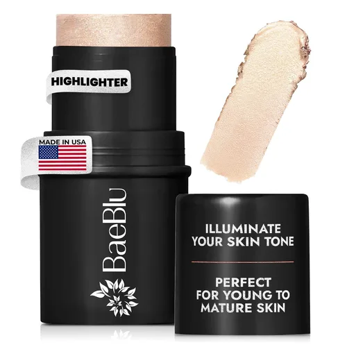 Vista 15 de BaeBlu Tinte orgánico para mejillas, 100% natural, vegano, sin gluten, crema bronceadora en barra, fabricado en Estados Unidos, puesta de sol