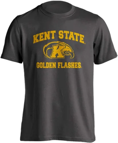 Vista 2 de Kent State Golden Flashes Retro Distressed Logo Camiseta de manga corta