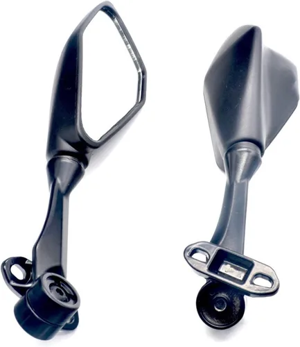 Vista 5 de Espejos retrovisores de motocicleta para Kawasaki para Ninja125 250 300 400 650 1000 para H2 H2r para Zx6r para Ninja plegable espejos ajustables