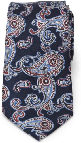 Vista 2 de Cufflinks Inc. Corbatas de poliéster Marvel para hombre, Azul Rojo, Talla única