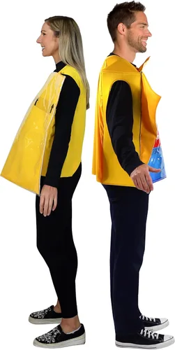 Vista 3 de Rasta Imposta Kraft Singles Cheese Couples Costume