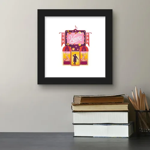 Vista 4 de Trends International Gallery Pops Wonka Movie - Póster de pared de Candy Store, 12.00 x 12.00 pulgadas, versión de marco negro