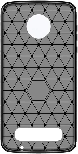 Vista 2 de Funda de teléfono para Moto Z2 Force con protector de pantalla de vidrio templado y silicona delgada de cuerpo completo, accesorios de goma