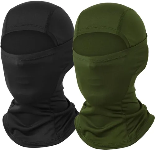Vista 13 de Máscara de esquí para hombre, paquete de 2 pasamontañas, máscara facial para mujer, máscara de verano Shiesty, máscara de casco de motocicleta