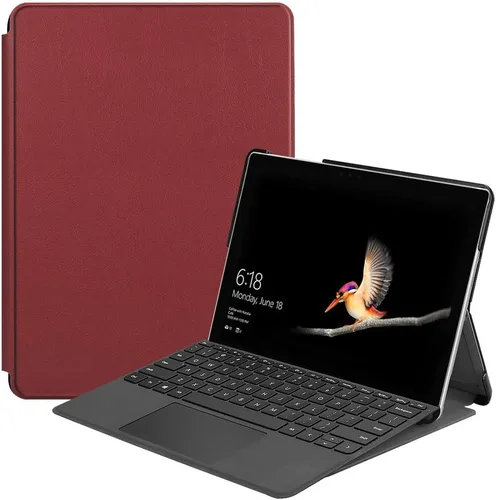 Vista 14 de Gylint Funda para Surface Go 4 2023 /Go 3 2021 /Go 2 2020 /Surface Go 2018, funda inteligente de piel delgada con soporte para lápiz para Microsoft
