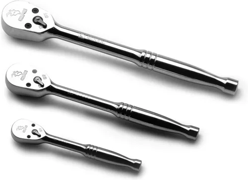 Vista 13 de Capri Tools - Trinquete de perfil bajo de cuadrante de 1/2 pulgada, 72 dientes verdaderos y arco oscilante de 5 grados