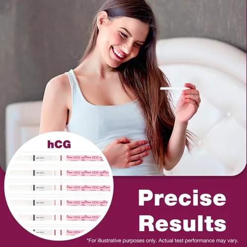 Vista 2 de Easy@Home kit de 20 pruebas de embarazo (HCG) pruebas de orina HCG