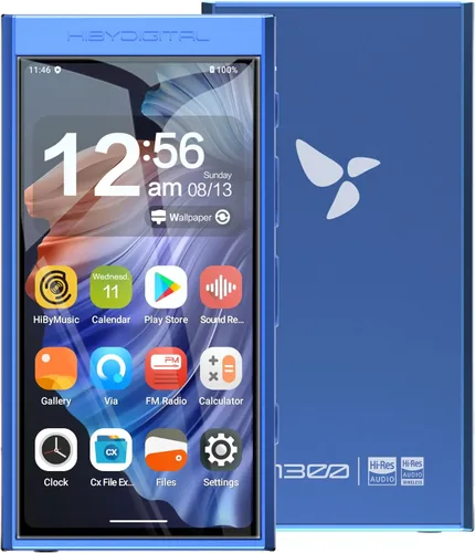 Vista 9 de HiBy Reproductor de MP3 digital M300 Android con Bluetooth y reproductor de transmisión WiFi Android 13 Snapdragon 665 HiFi Audio (PCM/DSD) Radio FM