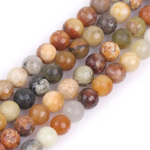 Vista 46 de GEM-Inside - Cuentas sueltas de amatista natural de 0.236 pulgadas (0.236 in), cristal facetado, piedra energética para hacer joyas, 15 pulgadas