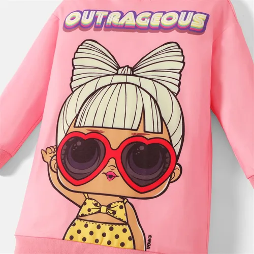 Vista 4 de L.O.L. Surprise! Sudadera con capucha para niñas, manga larga, sudadera con capucha para niñas, ropa de otoño e invierno