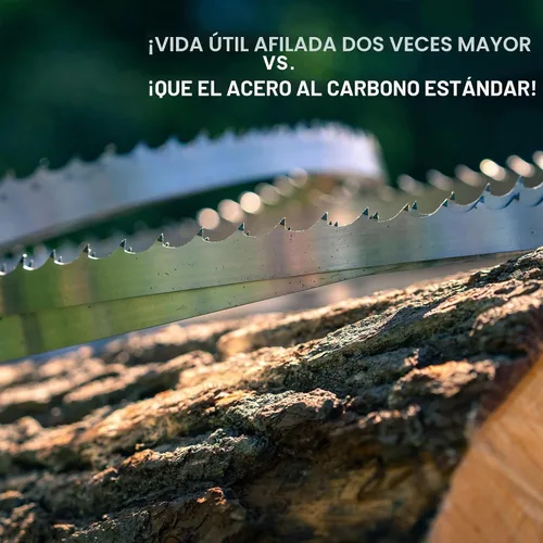 Vista 6 de Wood-Mizer Hojas de sierra de cinta para aserradero de 158 pulgadas, paquete de 5 – Sierrado multiuso DoubleHard 10°