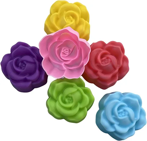 Vista 33 de 36 PCS Moldes para Hornear en Forma de Flor de Silicona Grado Alimenticio Antiadherente Mini Bandejas para Cupcakes, Pudines, Chocolates