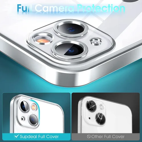Vista 99 de Supdeal Funda cristalina transparente para iPhone 11, [No se amarillea] [Protección de la cámara] [Probado contra caídas de grado militar] Funda