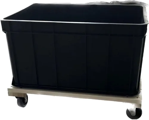 Vista 4 de Zeluga 24-372 24in. x 16in. 1000 lb. Capacidad de carga Carro de plataforma sólida de madera dura