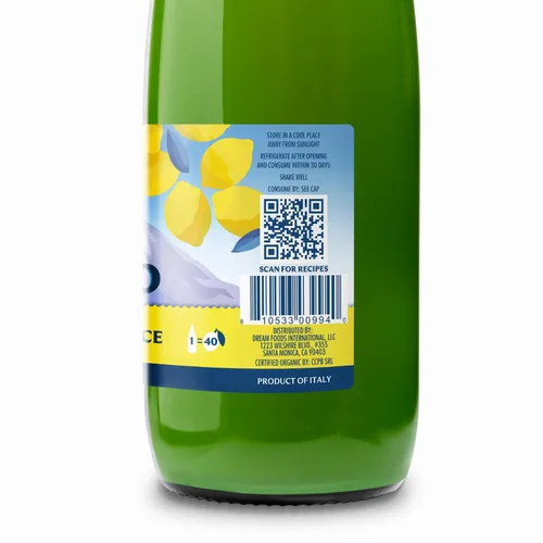 Vista 4 de Volcano Bursts - Jugo de limón italiano orgánico, 33.8 oz (1 litro)