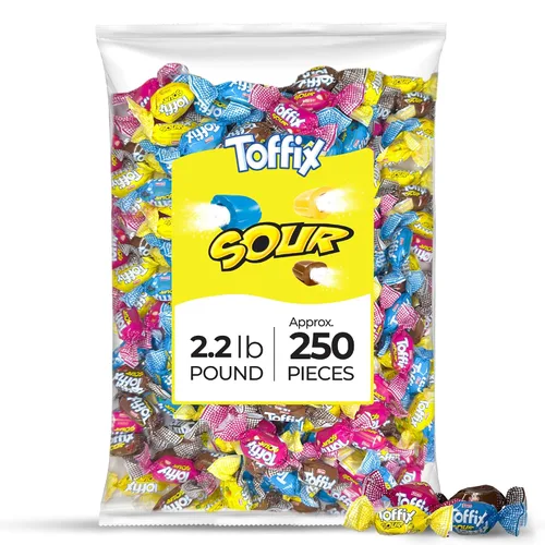Vista 9 de Toffix Masticables de café, caramelos masticables suaves rellenos en el centro, 250 piezas de bocadillos envueltos individualmente para niños