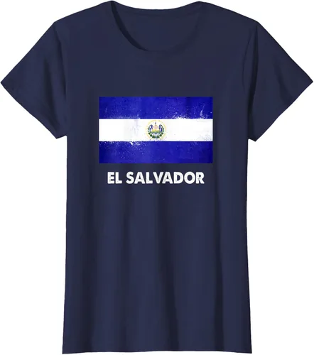Vista 34 de Camiseta de la bandera de El Salvador Camiseta salvadoreña