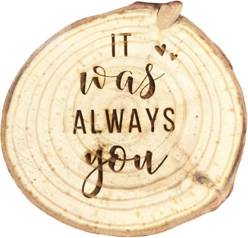 Vista 8 de Koyal Wholesale Caja de anillo grabada, caja de anillo de compromiso de madera real de abedul, Forever Yours, caja de propuesta de boda