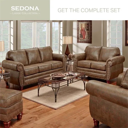 Vista 5 de American Furniture Classics Sedona - Juego de sofá cama de 4 piezas, color marrón