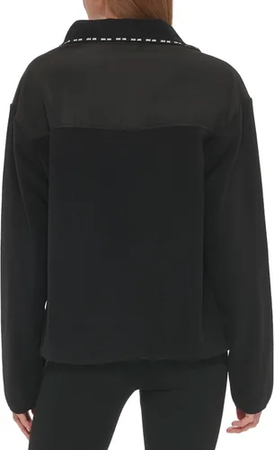 Vista 2 de DKNY Women's Sport Full Zip Hybrid Polar Fleece Jacket