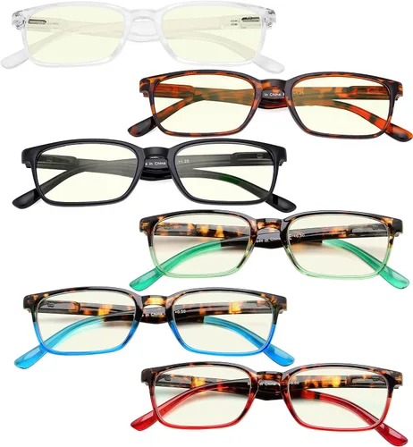Vista 2 de Eyekepper Paquete de 6 lentes de bloqueo de luz azul para mujeres y hombres Bloqueador de luz azul b40 – 6 pares