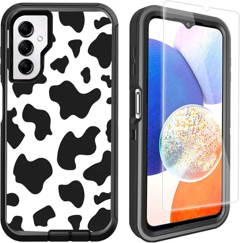 Vista 9 de Funda compatible con Samsung Galaxy A14 5G con protector de pantalla, protección de grado militar, resistente de 3 capas a prueba de golpes