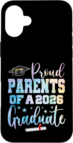 Vista 23 de Proud Parents of A Class of 2026 Graduate Graduation Case for iPhone 16