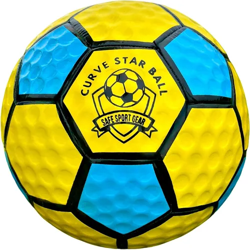 Vista 7 de Safe Sport Gear Curve Star Swerve Star Balón de Fútbol - Balón Súper Curvado para Niños y Niñas - Divertido Regalo de Fútbol para Niños