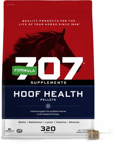 Vista 8 de Formula 707 Hoof Health Suplemento equino Bolsa de 5 libras – 80 porciones – Biotina, aminoácidos y minerales para mejorar y apoyar las pezuñas