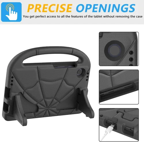 Vista 5 de Funda infantil para Samsung Galaxy Tab A11 /A9 de 8.7 pulgadas versión 2025/2023, ligera, a prueba de golpes, apta para niños, con protector