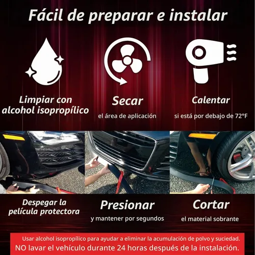 Vista 4 de Alerón delantero universal EZ Lip, Rojo
